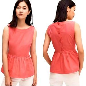 Kate Spade - Shore Thing Pink Peplum Tank Styled Top - SIZE 4